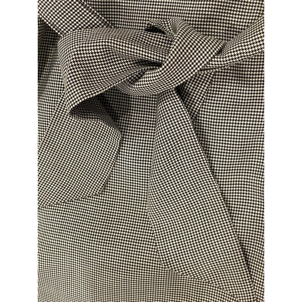 VTG 60s Houndstooth Sheath Dress Mad Men Herman Marcus Waist 26 (READ - Picture 9 of 15